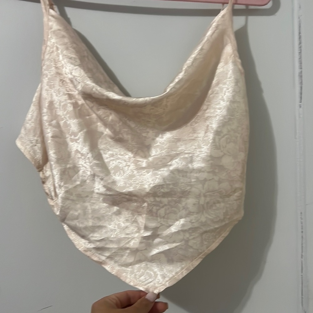 Cowl Neck Satin Top